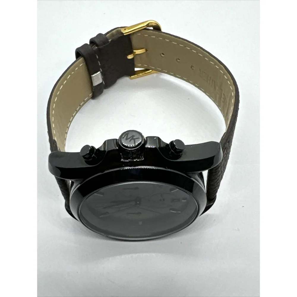Michael Kors Bradshaw MK5550 Unisex Brown Leather Analog Dial Watch JNA778